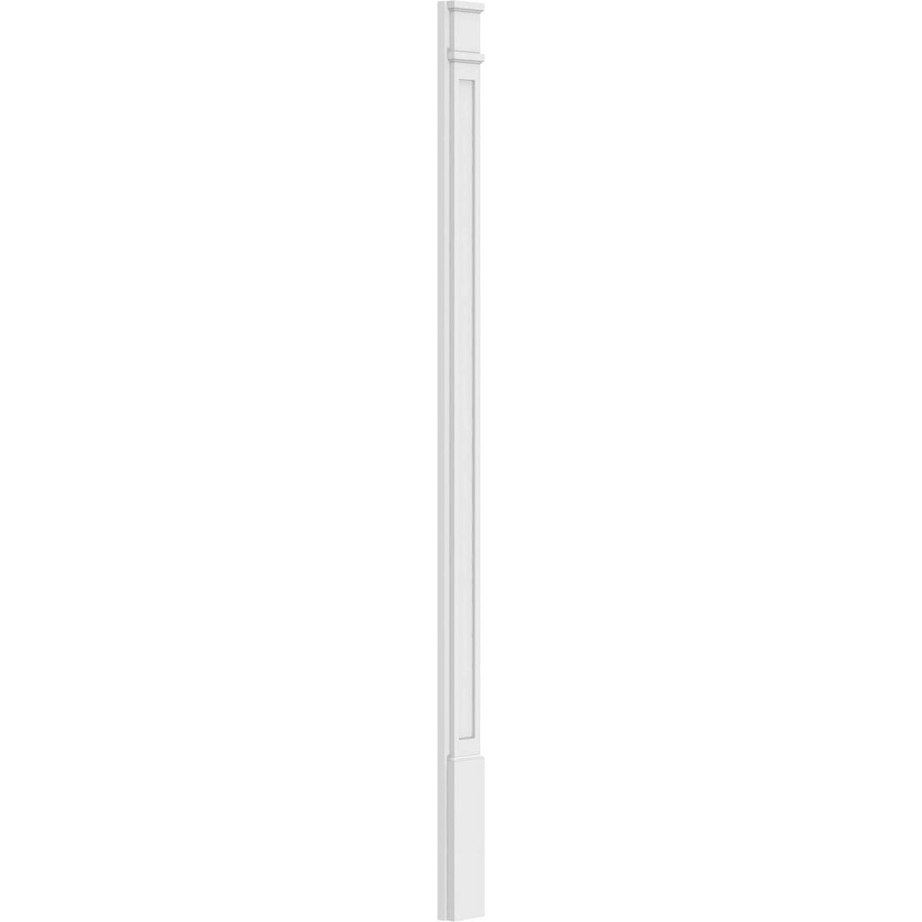 Flat Panel PVC Pilaster with Decorative Capital & Base (Pair) F6722