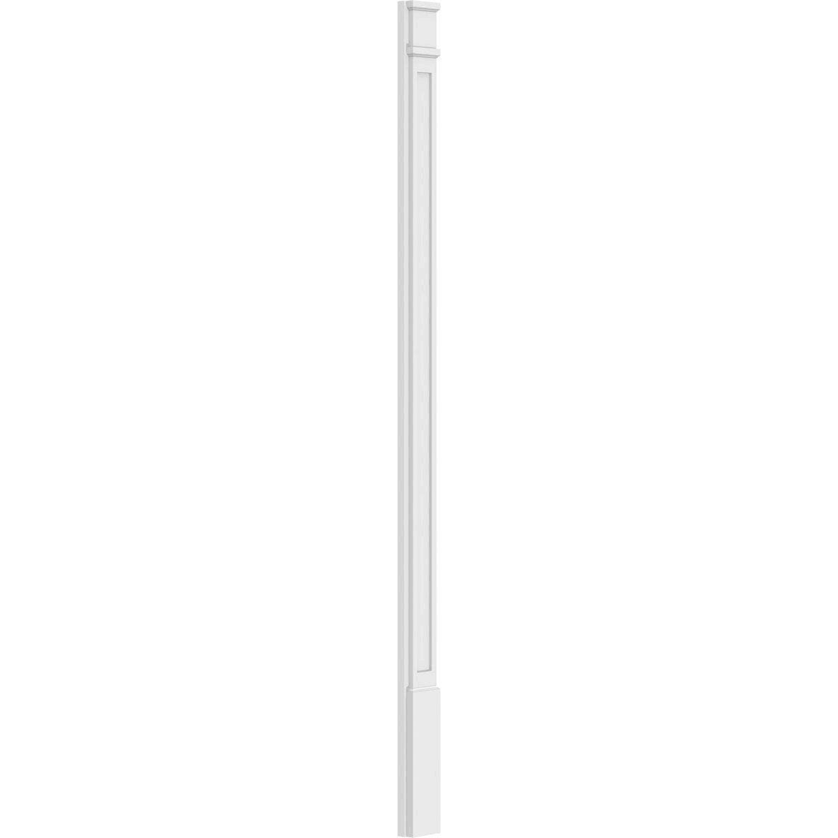 Flat Panel PVC Pilaster with Decorative Capital & Base (Pair) F6722