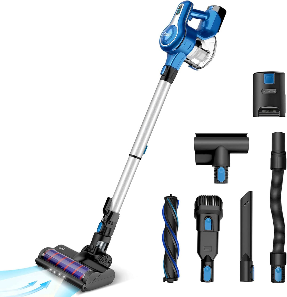Cordless Stick Vacuum Cleaner, 23Kpa 250W, Blue A853