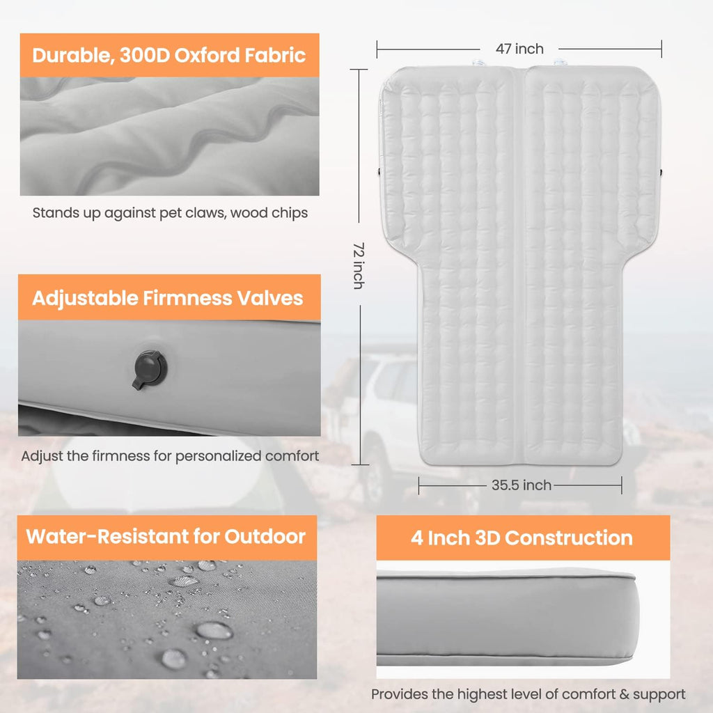 SUV Inflatable Air Mattress 4 Inch 2 Persons U3922