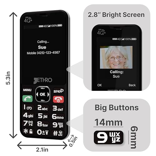 Large Button Cell Phone with 4GB High-Speed Data 6-Month Plan V548767