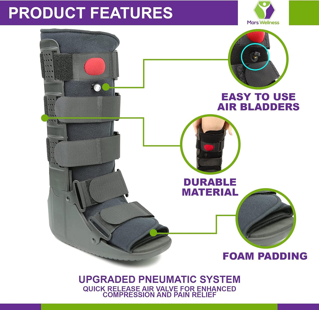 Tall Air Cam Walker Fracture Ankle Foot Stabilizer Boot H13839