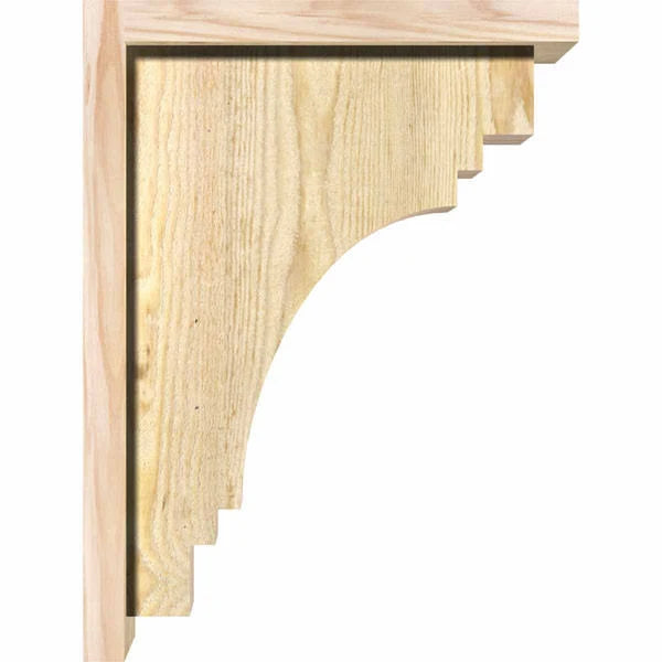 Rough Sawn Douglas Fir Corbel with Backplate Y65058