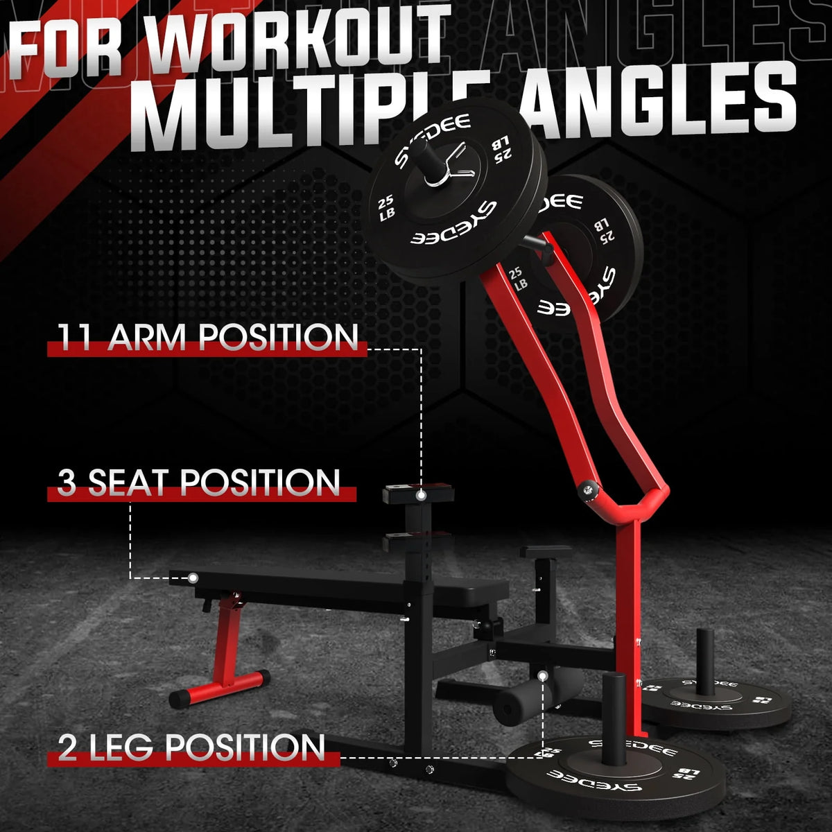 Chest Press Machine with Independent Converging Arms P76545