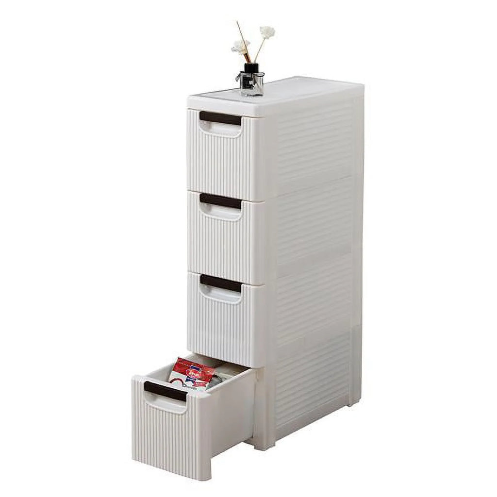 4-Tire Rolling Cart Organizer Unit with Wheels Storage Cabinet O4786
