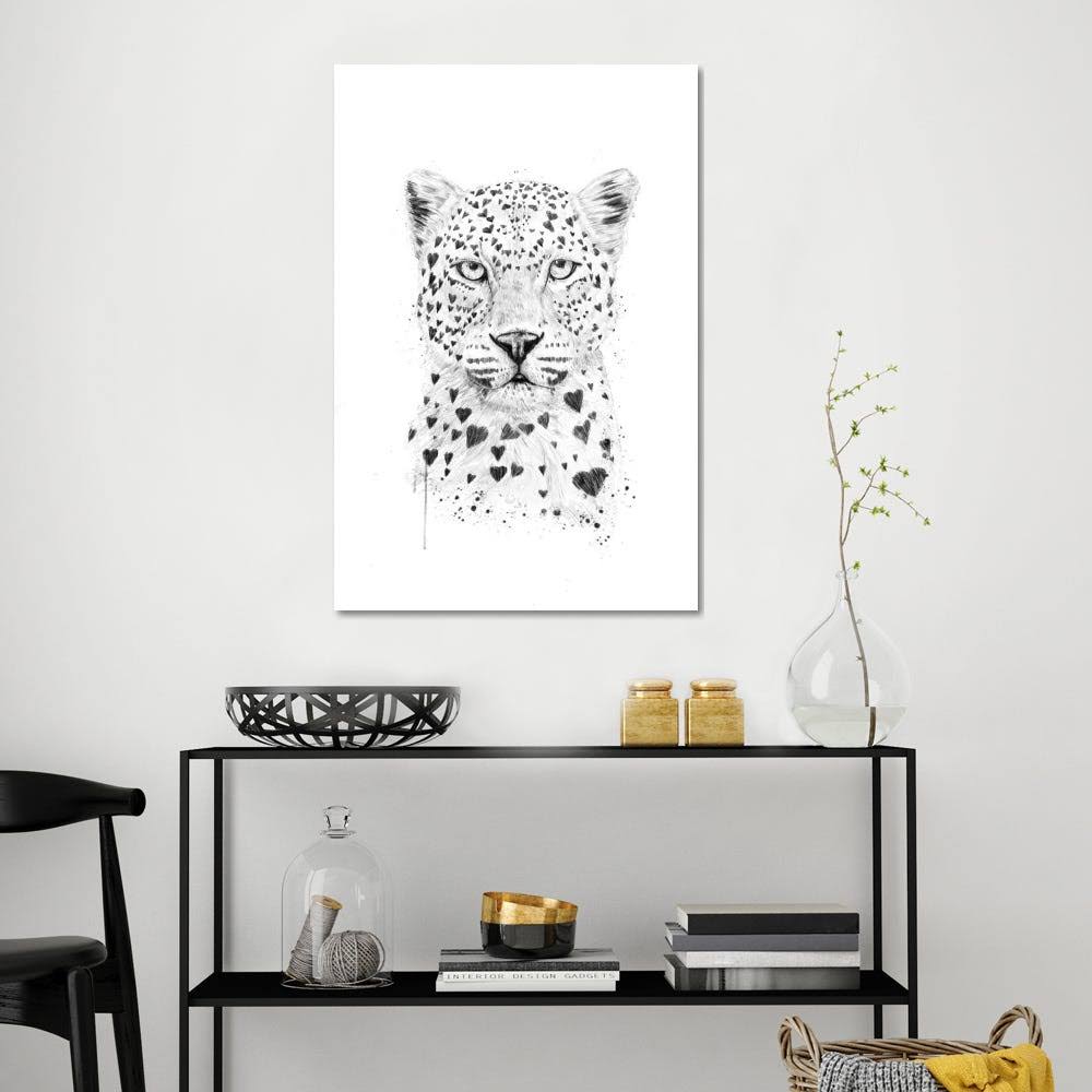 Canvas Wall Decor Prints Lovely Leopard N98926