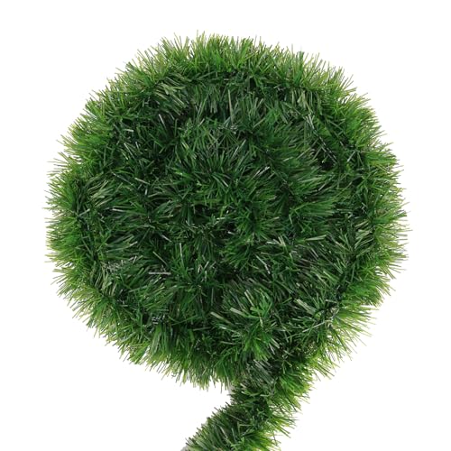 50 Ft Non-Lit Green Tinsel Garland L590
