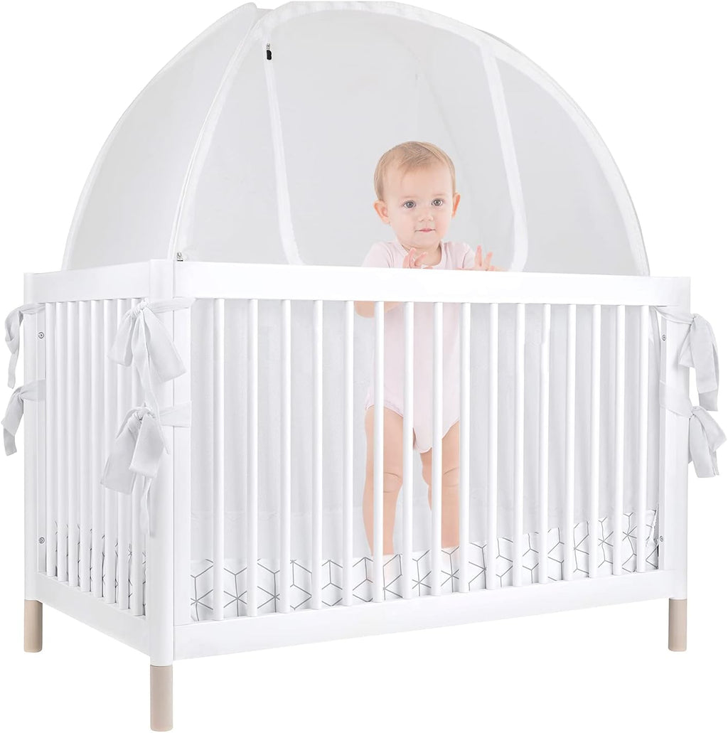 Baby Safety Crib Tent Mosquito Net See Through Mesh Pop-up Canopy Cover Y8418