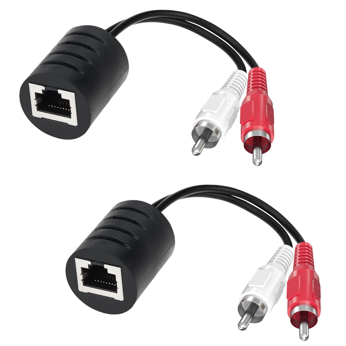 2-Pack Stereo RCA to Stereo RCA Audio Balun F4714