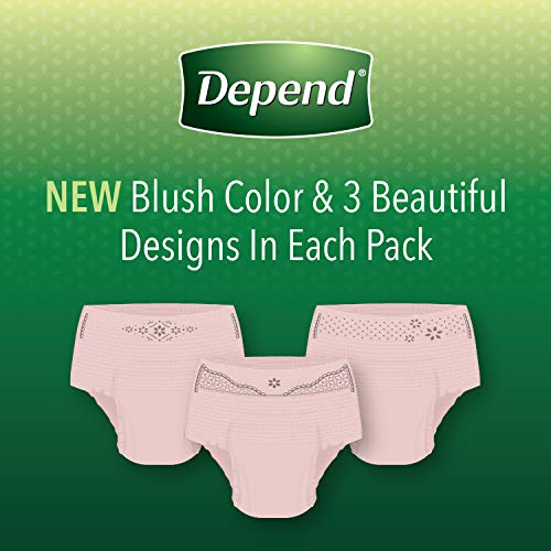 Disposable Maximum Absorbency Incontinence Underwear, Large, Blush, 52 Count U81080