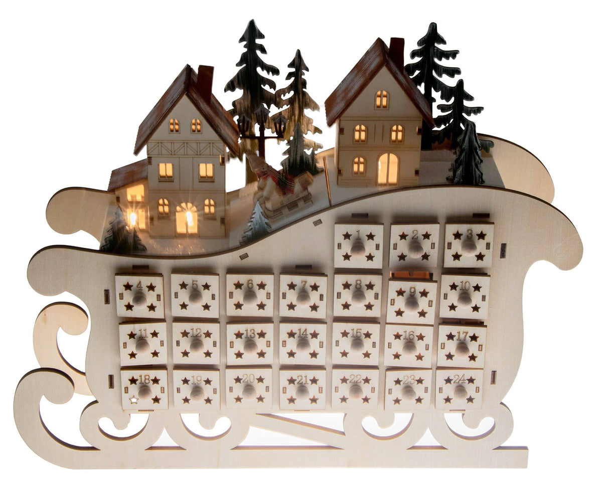 Wooden Advent Calendar L728