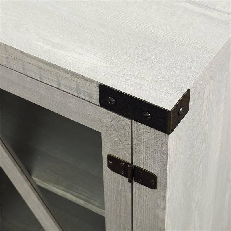 Glass Door Fireplace Console C650