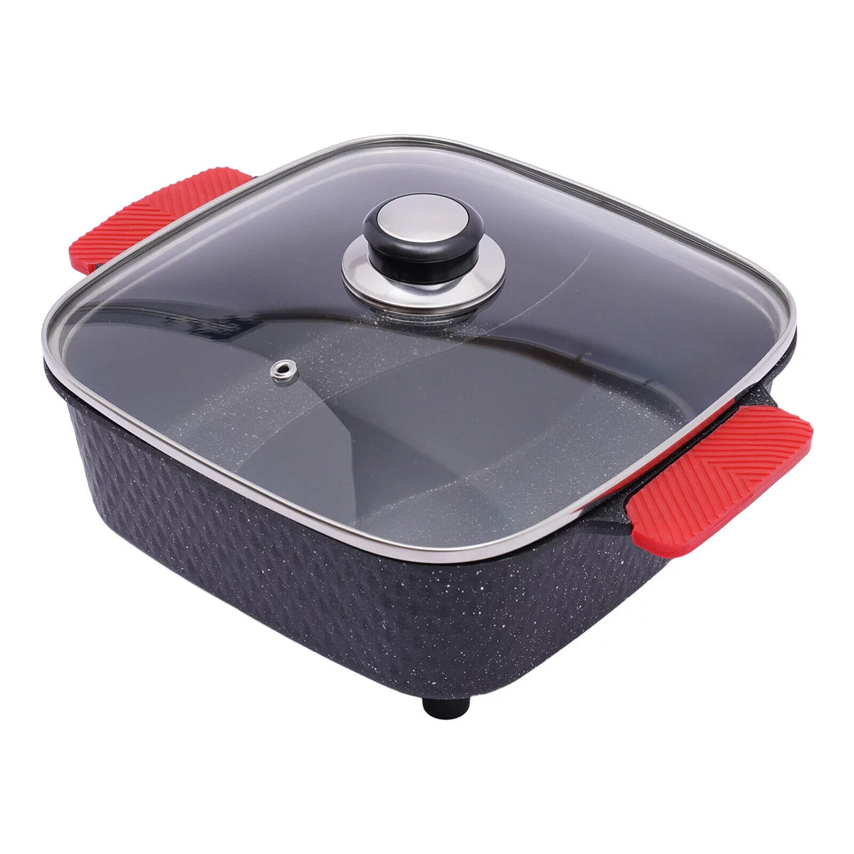 2200W 2 in 1 Detachable Electric Smokeless Grill and Hot Pot Y935956