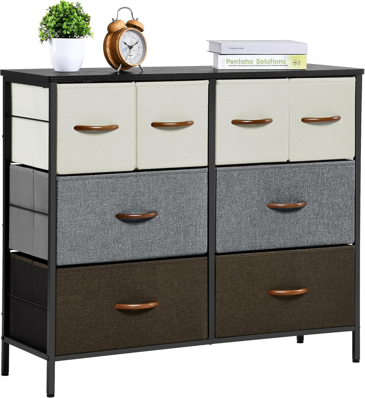 8 Drawer Fabric Dresser E316