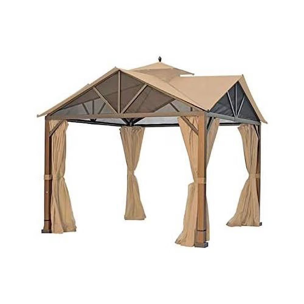 Replacement Canopy Top Cover for Pitched Roof Gazebo C7376