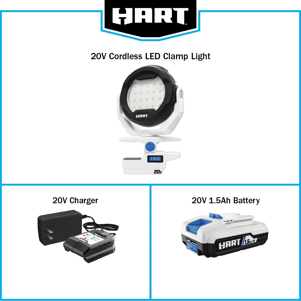 20-Volt LED Clamping Light Kit X18223