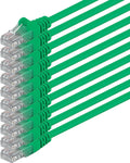 Green 0.25m 10 Pieces Ethernet LAN Cable V182900