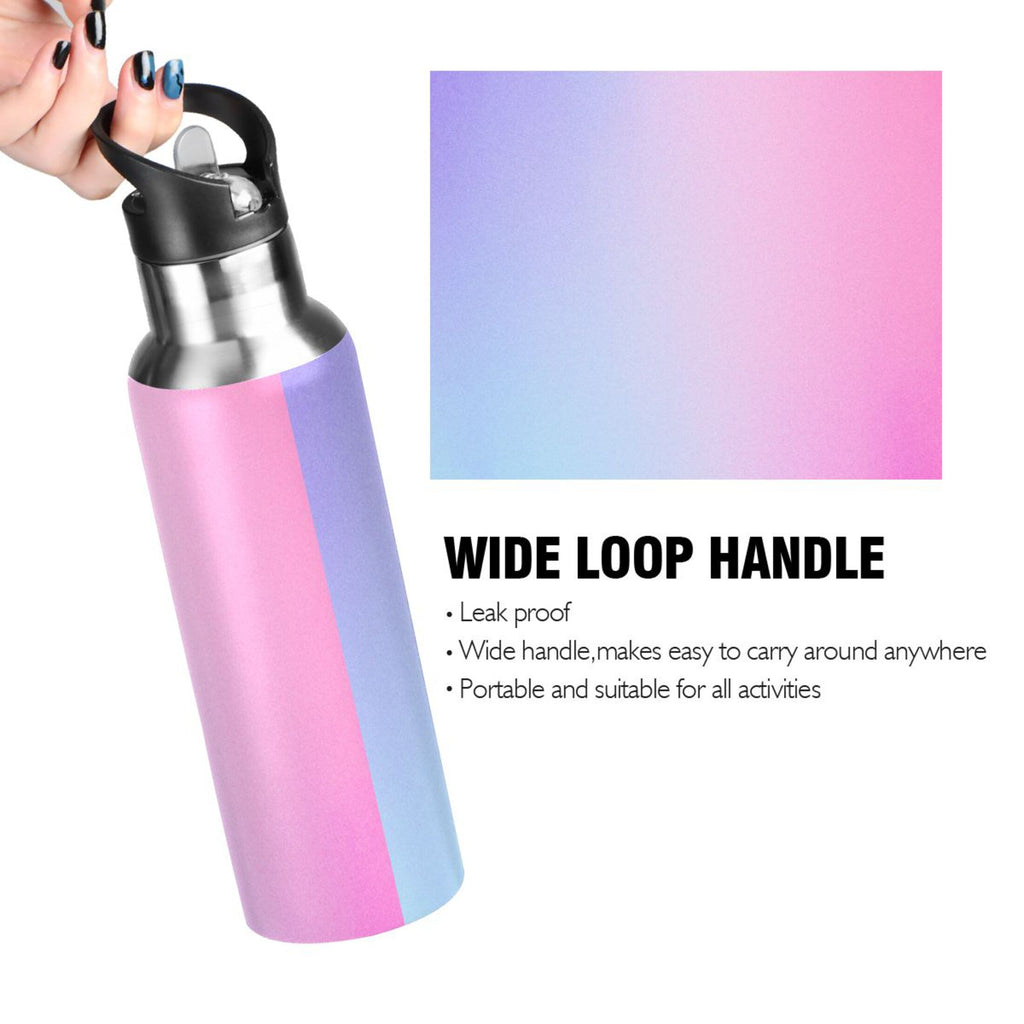 Stainless Steel Vacuum Insulated Water Bottle with Straw Lid 20 OZ Z794