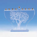 Tree of Life Crystal Menorah G80594