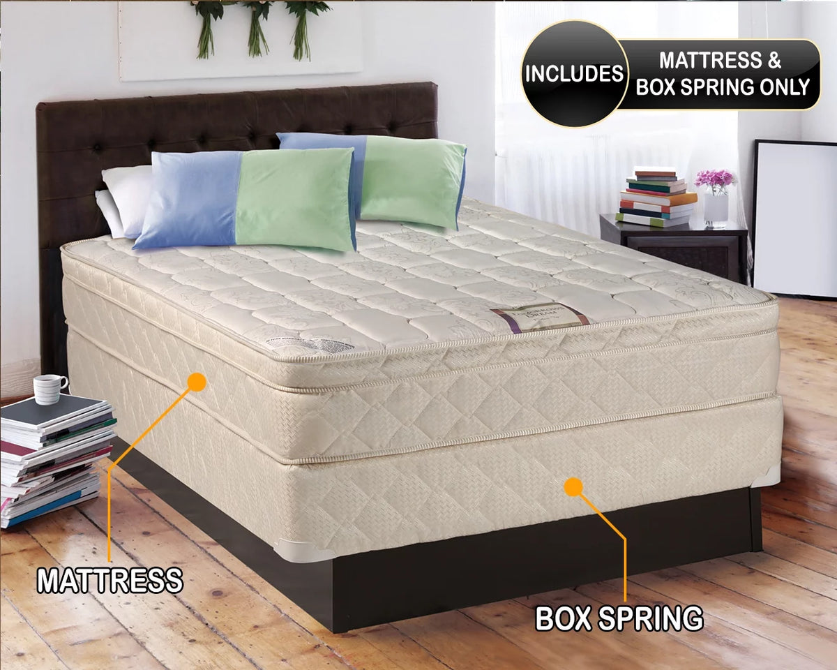 10" Pillow Top Mattress and Box Spring Set B112036