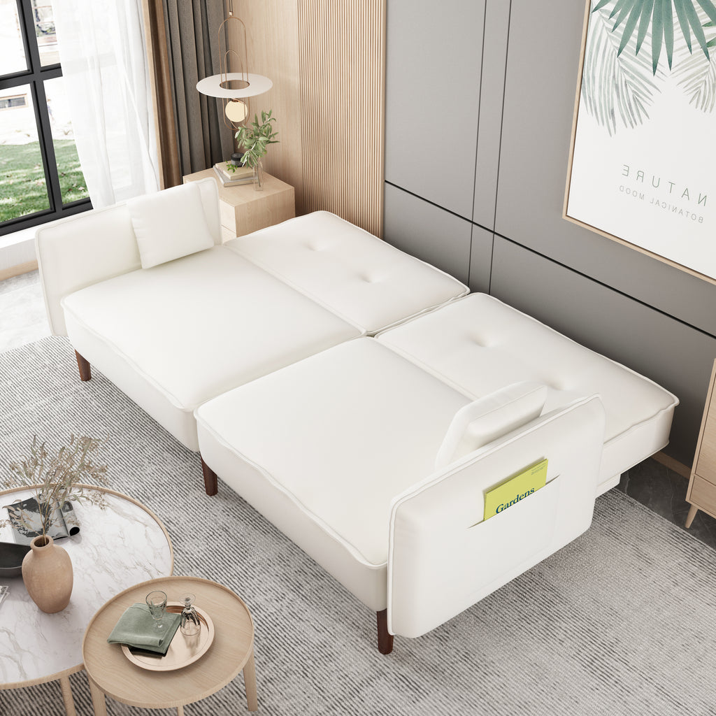 Cotton Linen Fabric Sofa Bed D93381