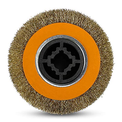 Steel Wire Brush Drum Heavy Rust Remover, 4.5" x 4", Pack of 2 G1320