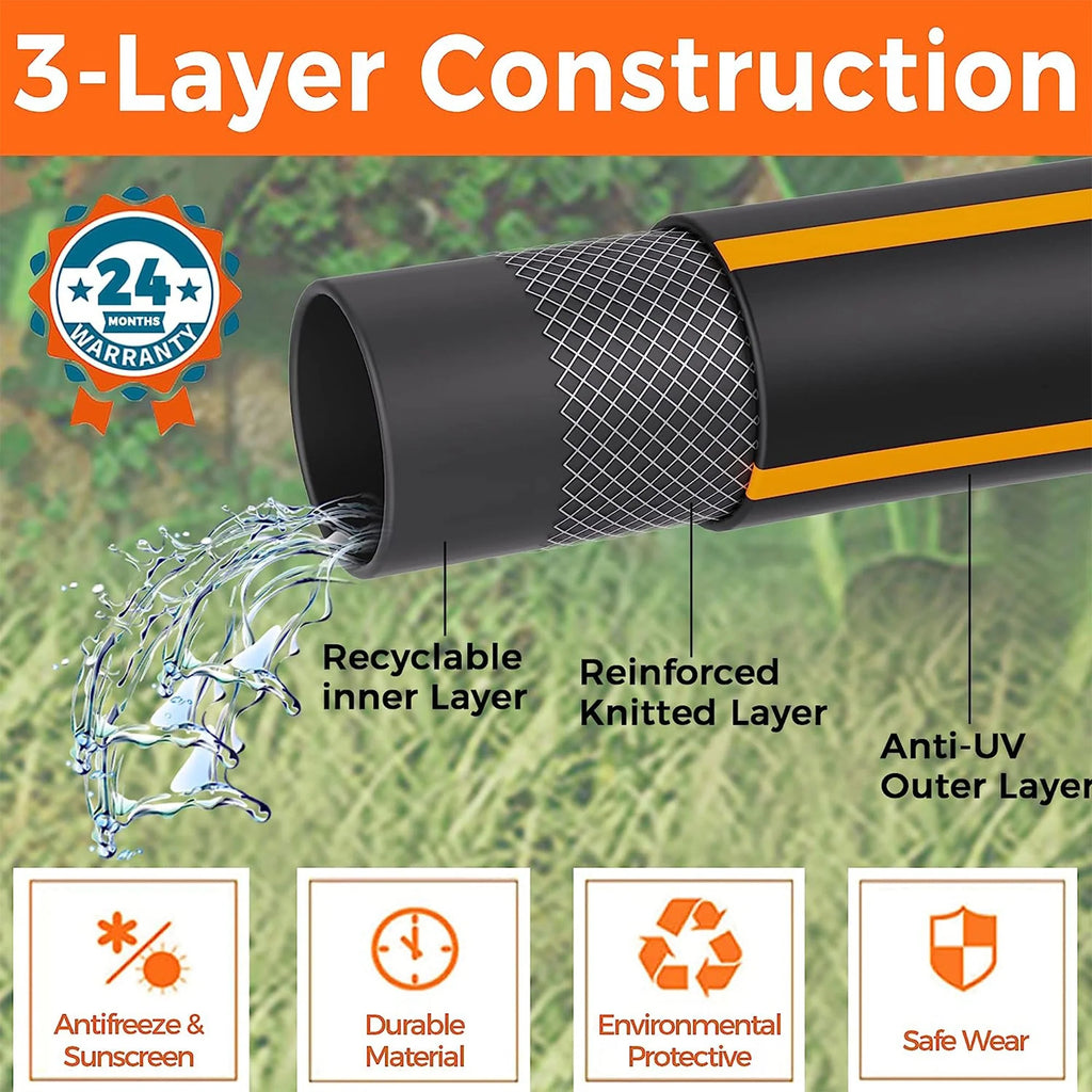 3ft-100ft Hybrid Garden Hose P517006