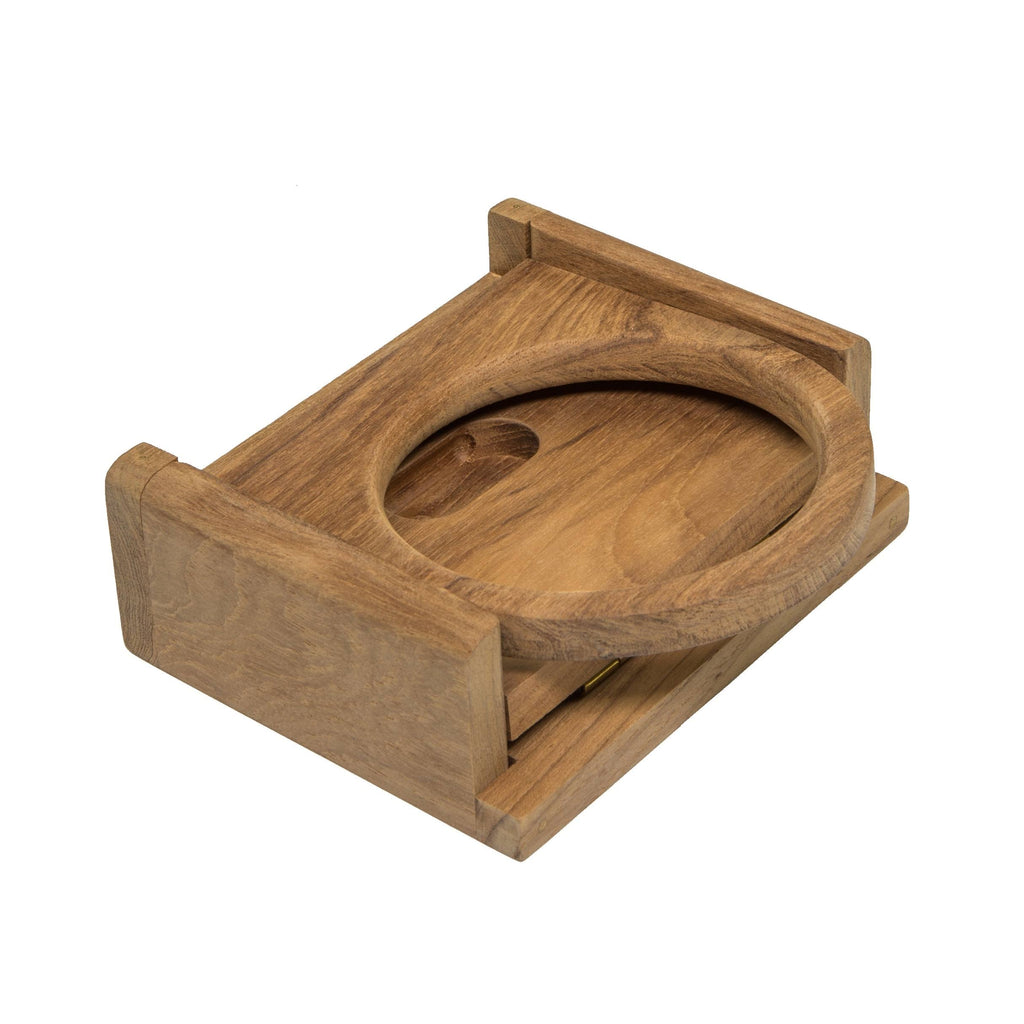 Teak Folding Insulated Drink Holder Z58884
