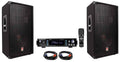 12 3-Way 1000W PA Speakers with Bluetooth Amplifier N719