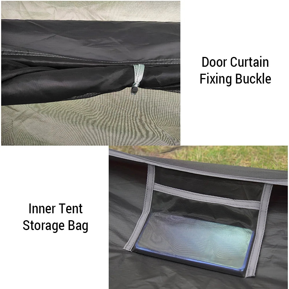 Windproof Waterproof Backpacking Tent for 1/2 Person Double Layer E5571
