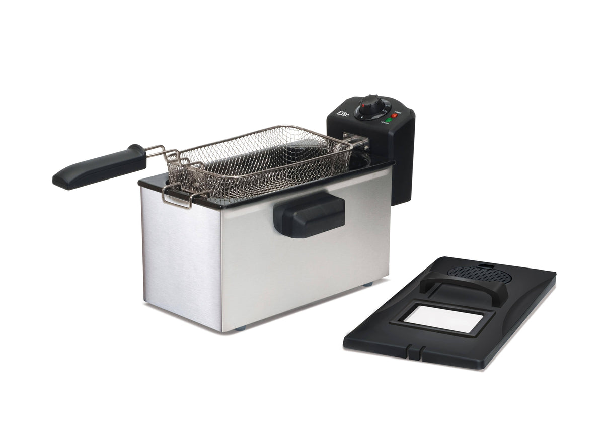 3.5-Quart Immersion Deep Stainless Steel Fryer A379434