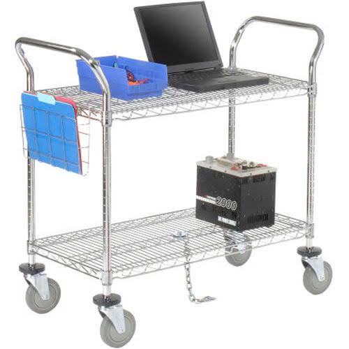 Chrome 2 Shelf Utility Cart U5534