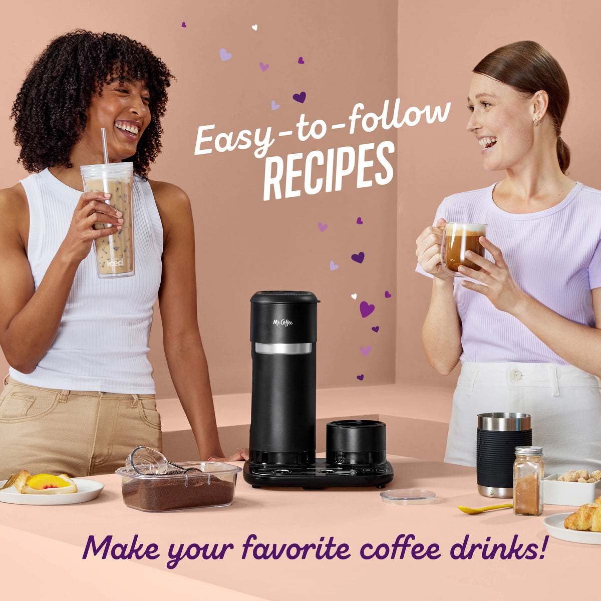 Black Single-Serve Coffee Maker C91586