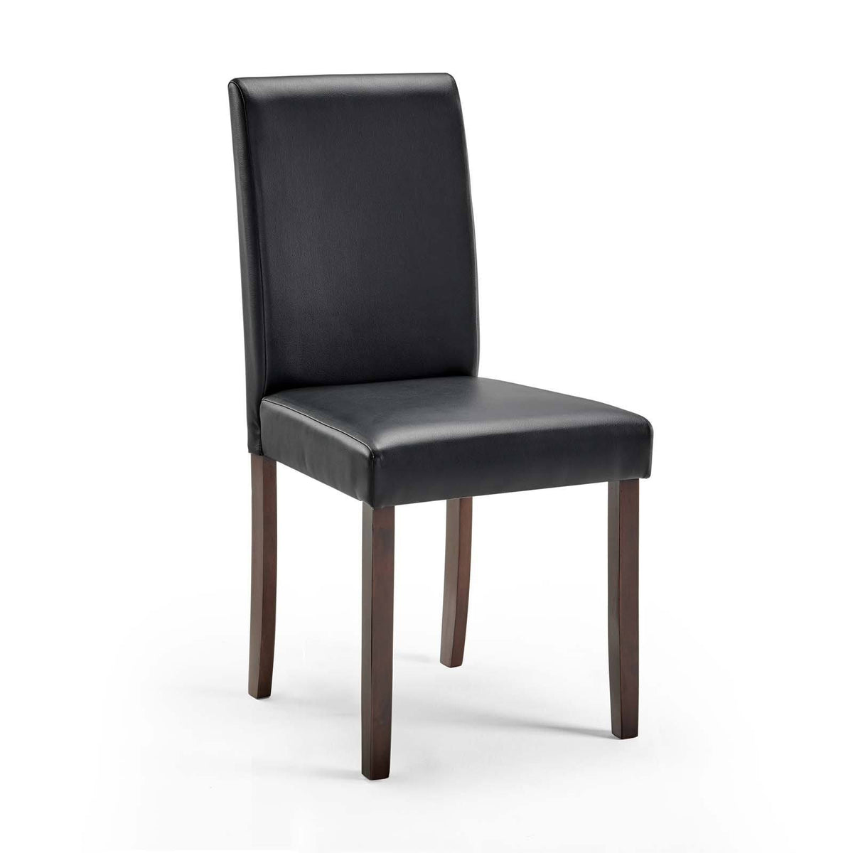 5 Piece Faux Leather Dining Set Cappuccino Black V70314