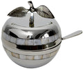 Honey Dish with Ivory Stone and Glass Insert Z45875