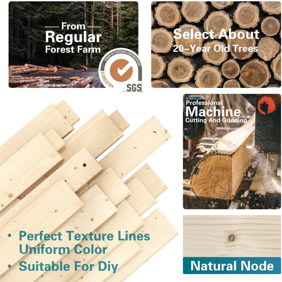 Solid Spruce Wood Sliding Barn Door Slab W68488
