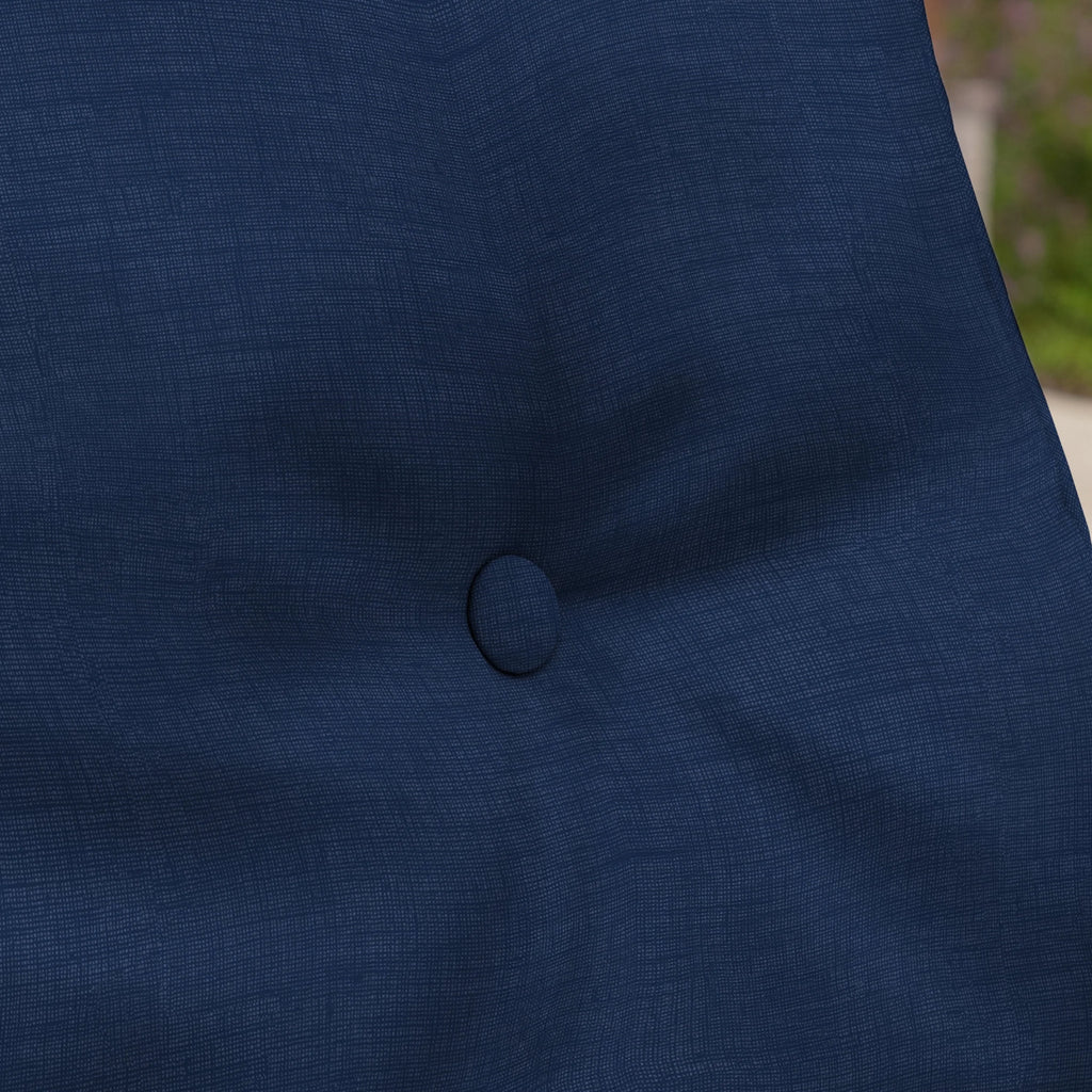 Tufted Water Repellent Dining Chair Cushion, 20 x 21 D942