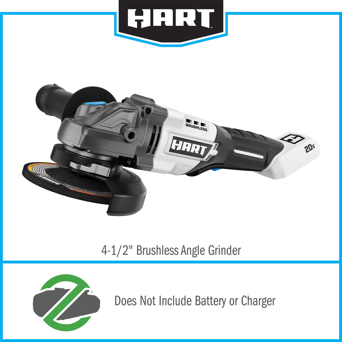 20-Volt Brushless 4-1/2-inch Angle Grinder/Cutoff Tool V174851