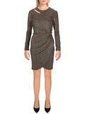 Metallic Cut-Out Bodycon Dress K2508