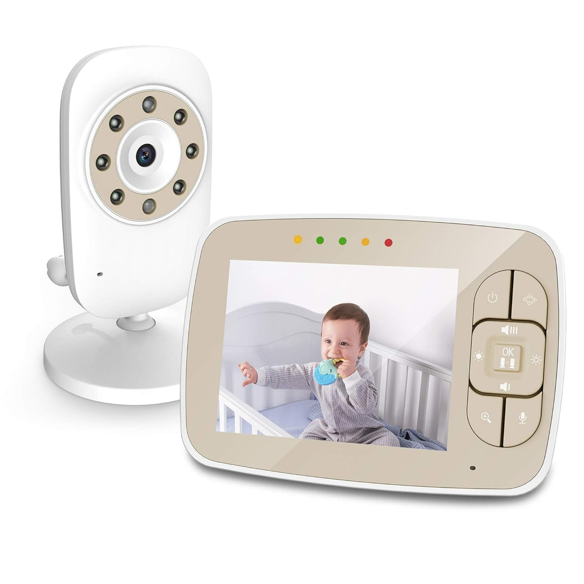 Baby Monitor with Camera and Video, 3.5 inch Y22872