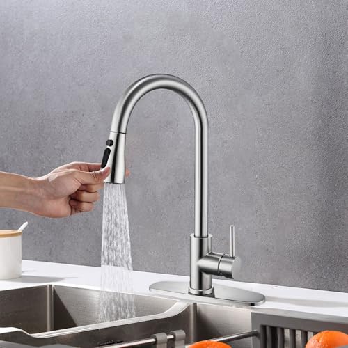 Single Handle Pull Down Sprayer Kitchen Faucet O1958