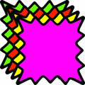 8" x 8" Square Die Cut Star Burst Neon Signs, 100 Pack C797312