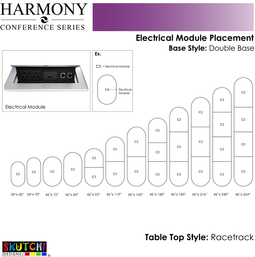 4 Person Oval Conference Table Metal Base T170