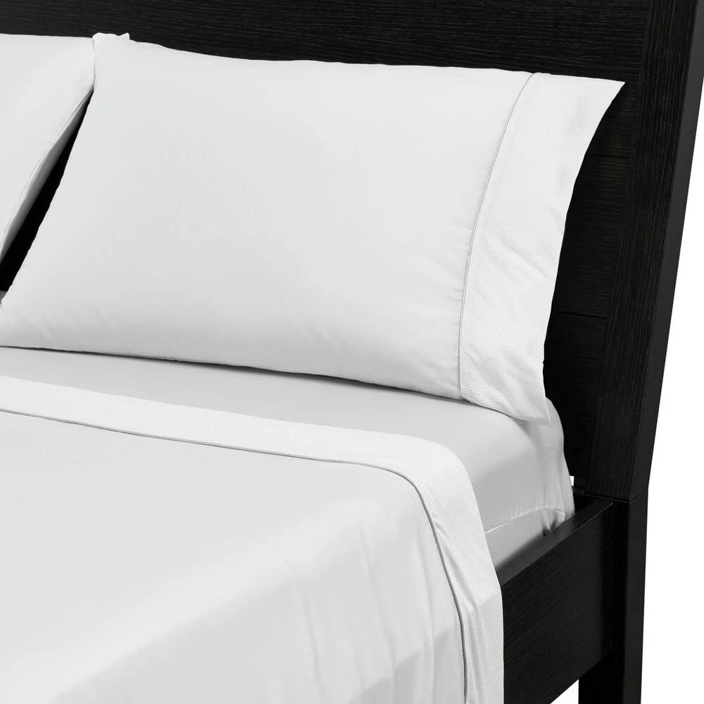 White Split King Cotton Sheets W343091