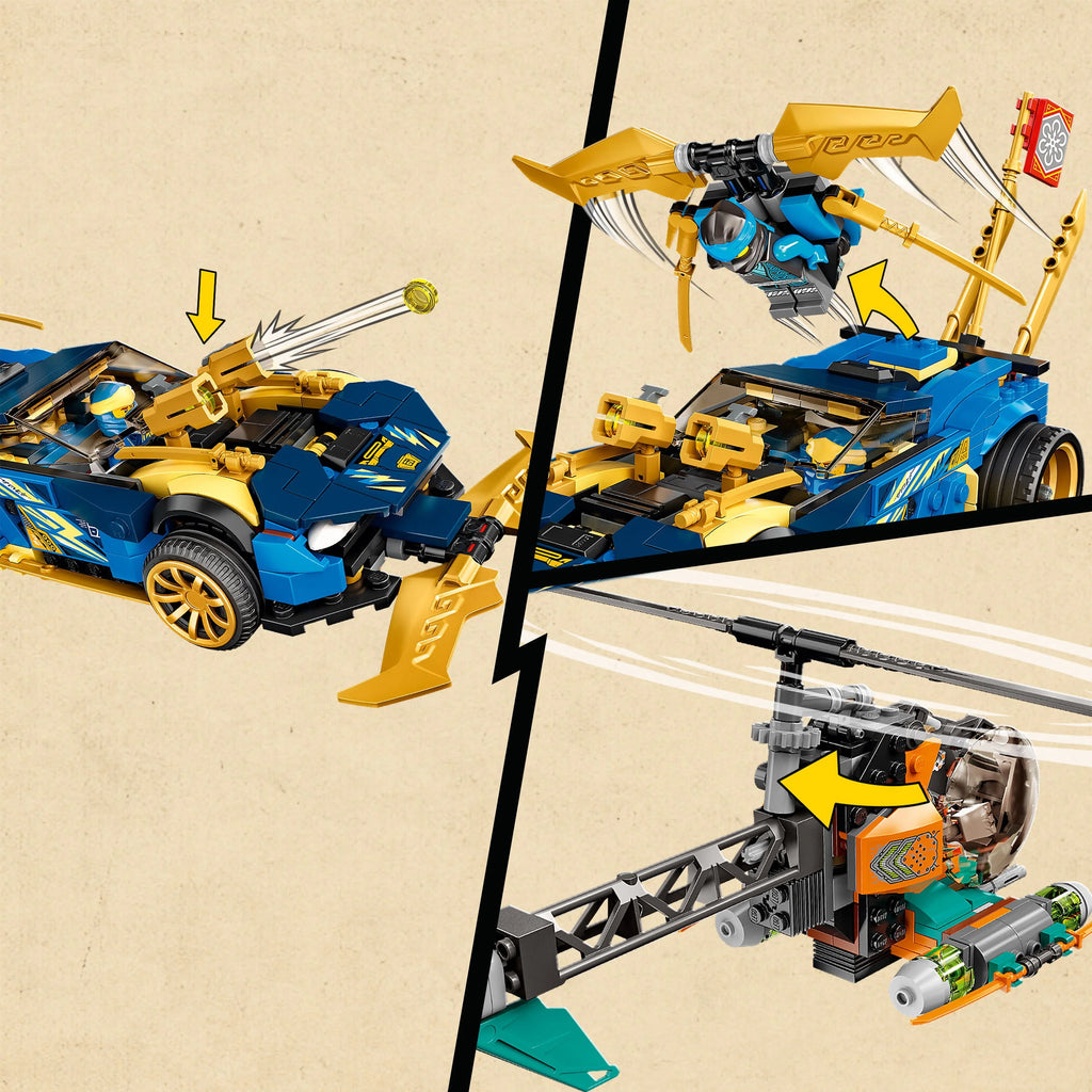 Race Car EVO Set with Toy Helicopter and Boa Snake Figure N3543
