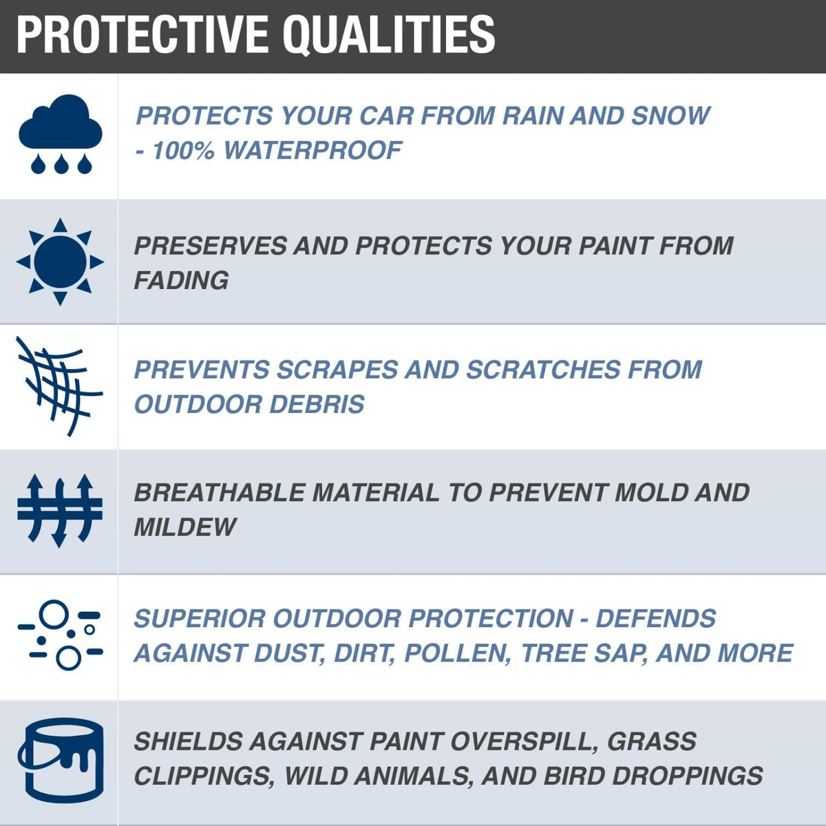 Truck Cover, 4 Layer Waterproof, Tan, Fits Trucks up to 249"L x 70"W x 60"H W99790
