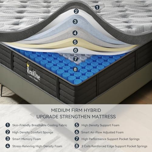 Queen 12 Inch Hybrid Mattress in a Box S545110