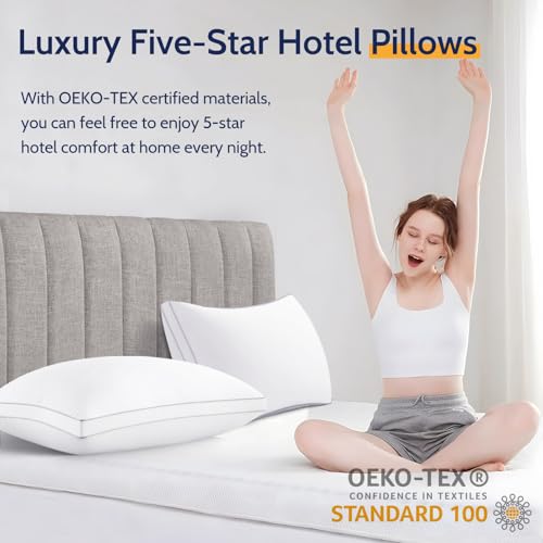 King Size Set of 2 Down Alternative Pillows Z7126