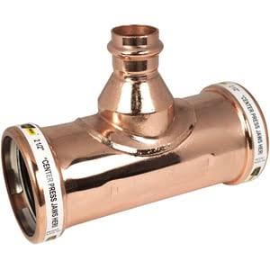 4x22 x 4x22 x 1x22 Press Copper Reducing Tee X695645