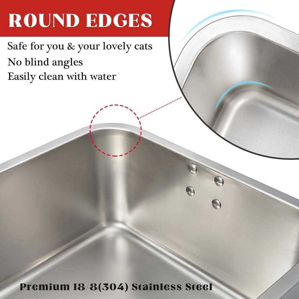 Stainless Steel Cat Litter Box A12845
